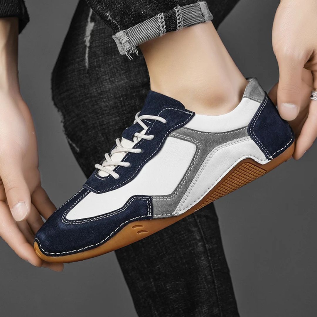 Giovanni Retro-Sport Leather Sneakers
